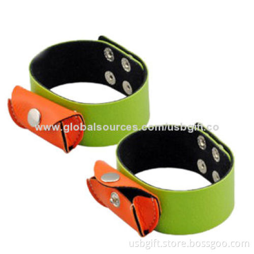 Cool Leather Bracelet, 4GB USB Flash Memory, Good Quality Products